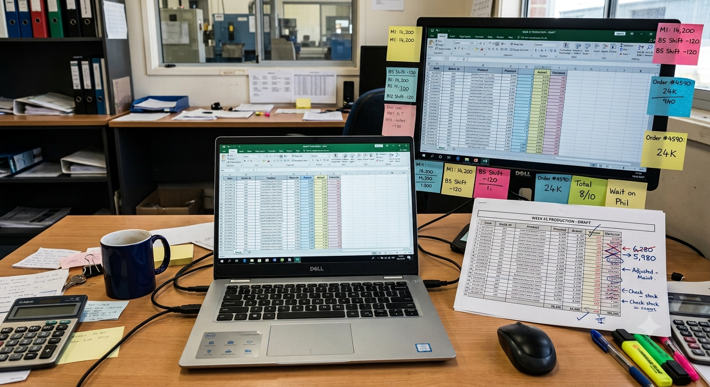Spreadsheets vs MES: When You've Actually Outgrown Excel